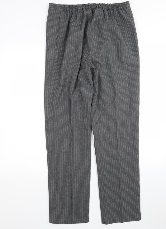 Daxon Womens Multicoloured Striped Polyester Trousers  Size 12 L30 in Regular