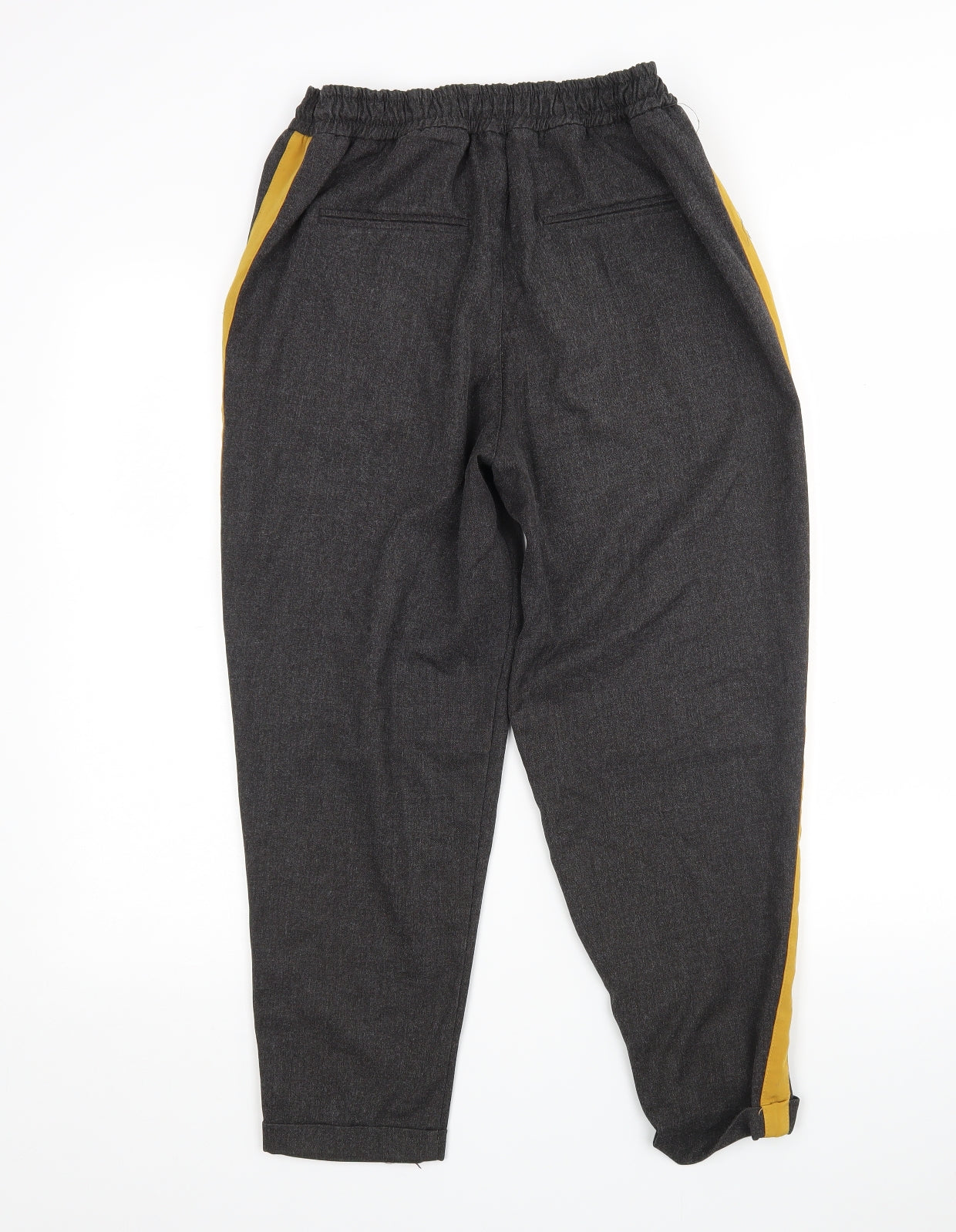 Womens UK Size M Pull&Bear Regular Fit Cropped Multicoloured Trousers