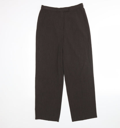 Womens UK Size 12 M&S Regular Fit  Brown Trousers