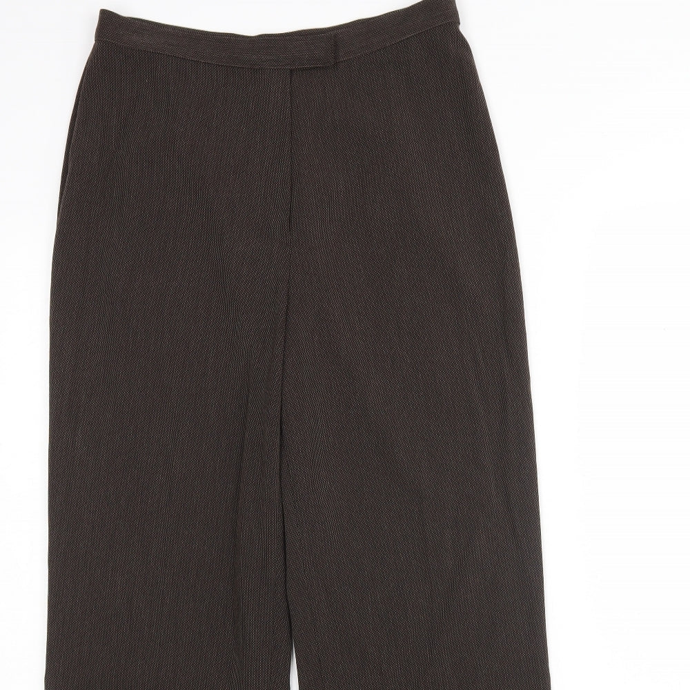 Womens UK Size 12 M&S Regular Fit  Brown Trousers