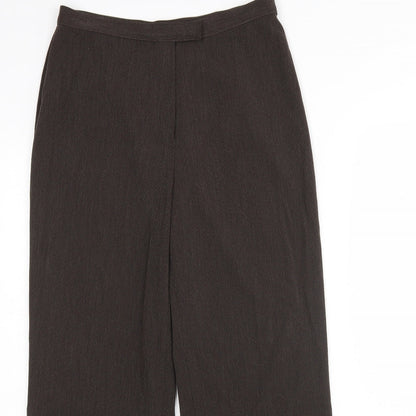 Womens UK Size 12 M&S Regular Fit  Brown Trousers