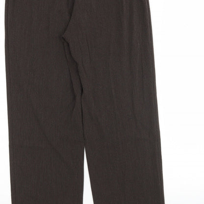 Womens UK Size 12 M&S Regular Fit  Brown Trousers