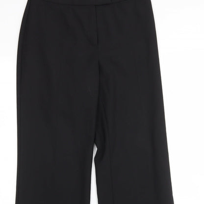 Womens UK Size 10 M&S Regular Fit  Black Trousers