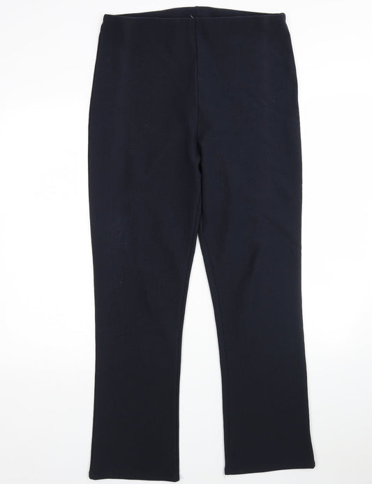 Womens UK Size 16 Preworn Regular Fit  Blue Trousers