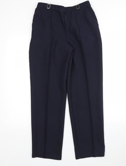 Womens UK Size 10 M&S Regular Fit  Blue Trousers
