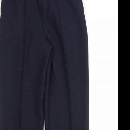 Womens UK Size 10 M&S Regular Fit  Blue Trousers
