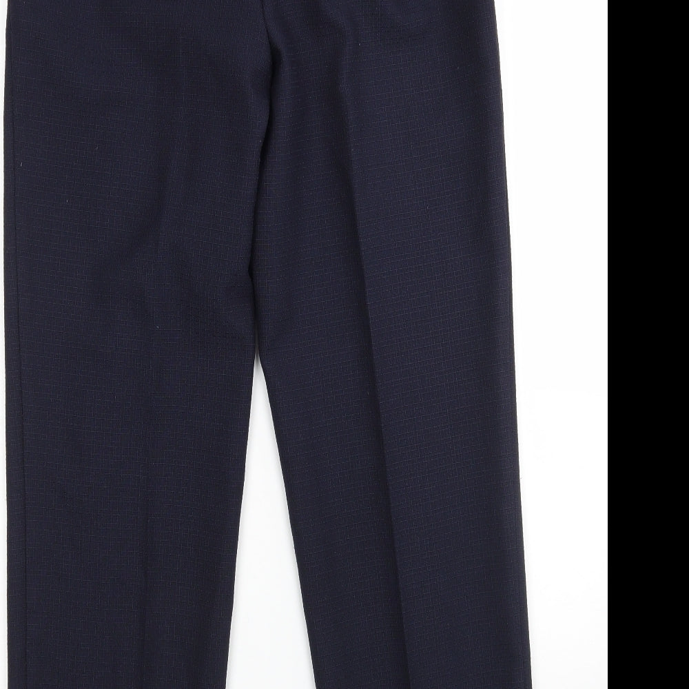 Womens UK Size 10 M&S Regular Fit  Blue Trousers
