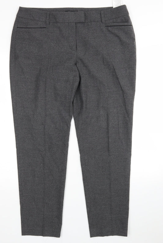 Gerry Weber Womens Grey  Polyester Trousers  Size 18 L28 in Regular