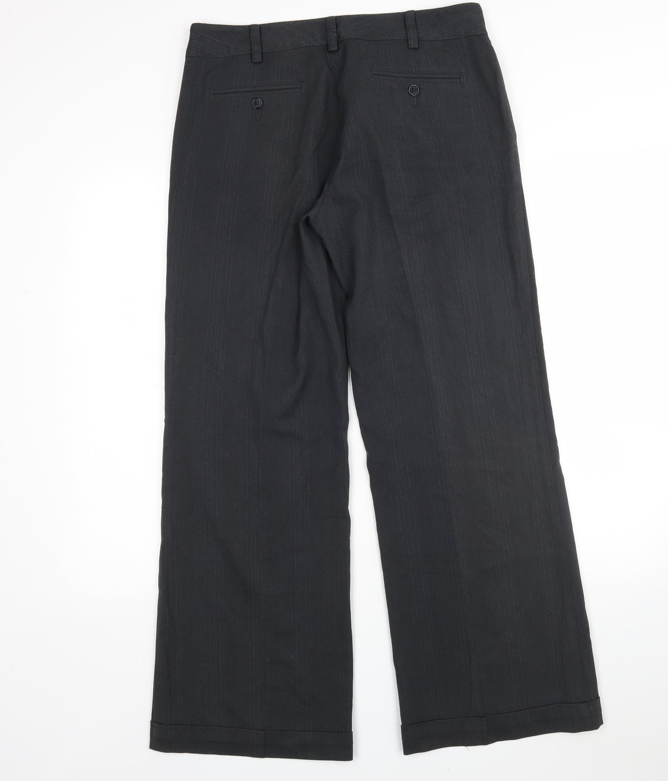 Avenue Womens Grey  Polyester Trousers  Size 10 L31 in Regular