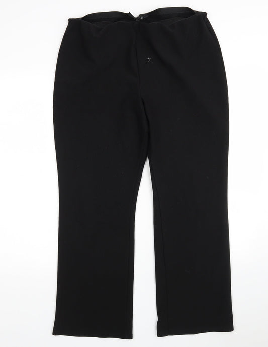 Originals  Womens Black  Polyester Trousers  Size 16 L28 in Regular