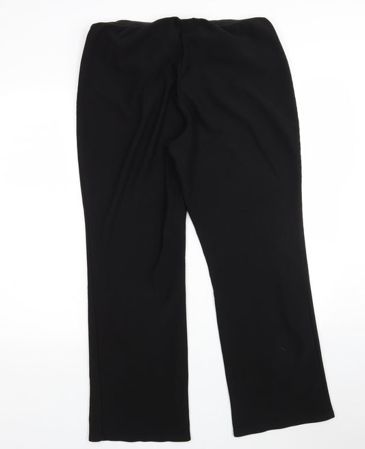 Originals  Womens Black  Polyester Trousers  Size 16 L28 in Regular