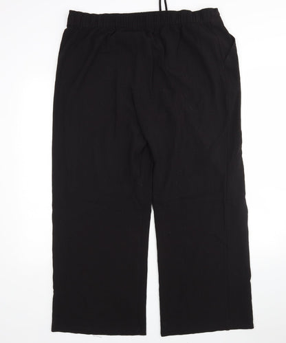 Womens UK Size 18 Papaya Regular Fit  Black Trousers