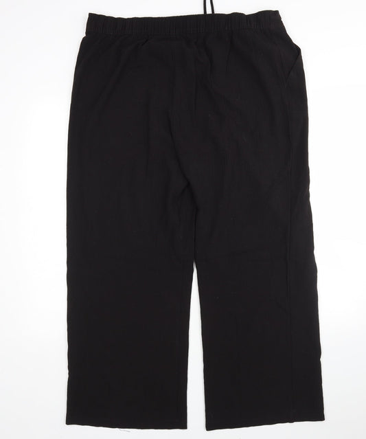 Womens UK Size 18 Papaya Regular Fit  Black Trousers