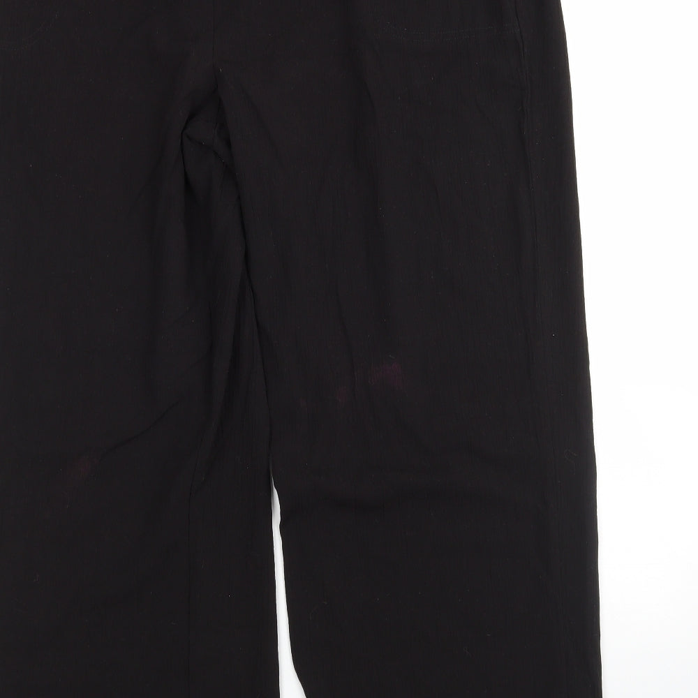Womens UK Size 18 Papaya Regular Fit  Black Trousers