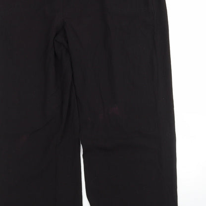 Womens UK Size 18 Papaya Regular Fit  Black Trousers