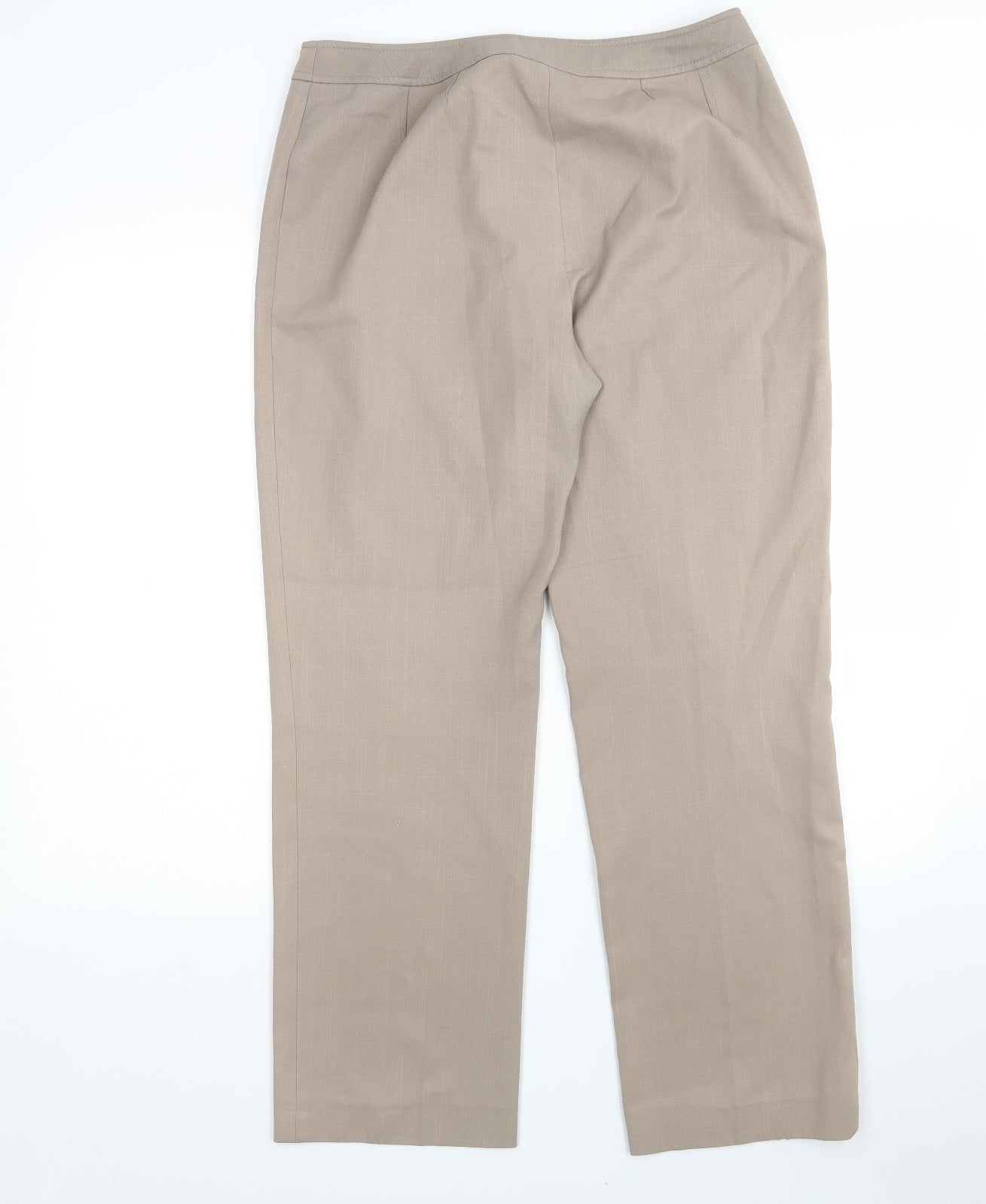 George Womens Brown  Polyester Trousers  Size 12 L29 in Regular