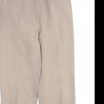 George Womens Brown  Polyester Trousers  Size 12 L29 in Regular