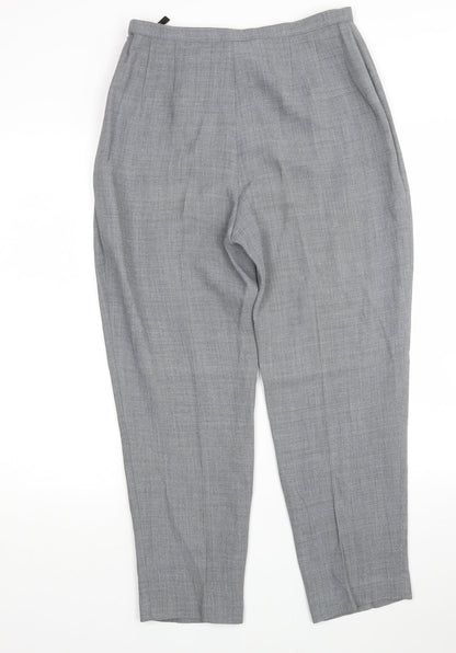 Womens UK Size 12 Principles Regular Fit  Grey Trousers
