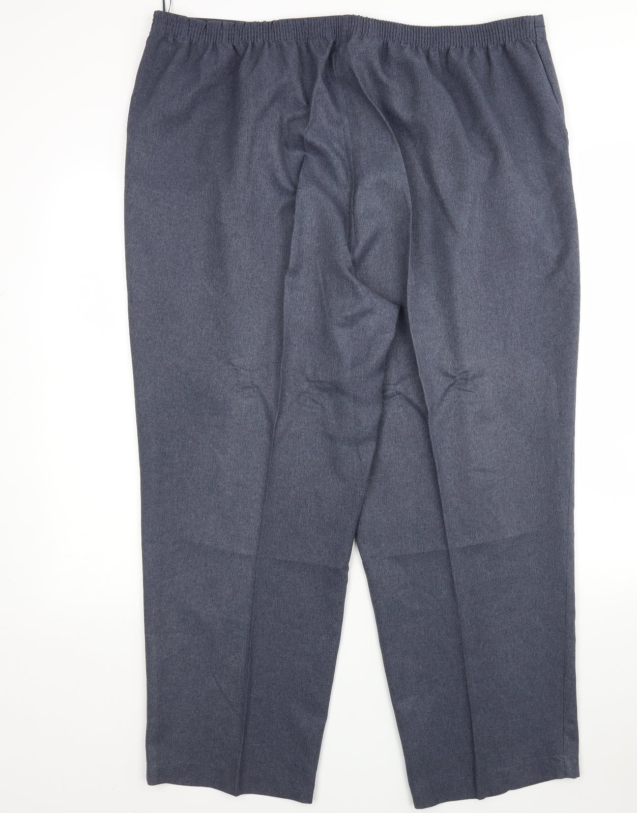 BM Womens Grey  Polyester Trousers  Size 22 L28 in Regular