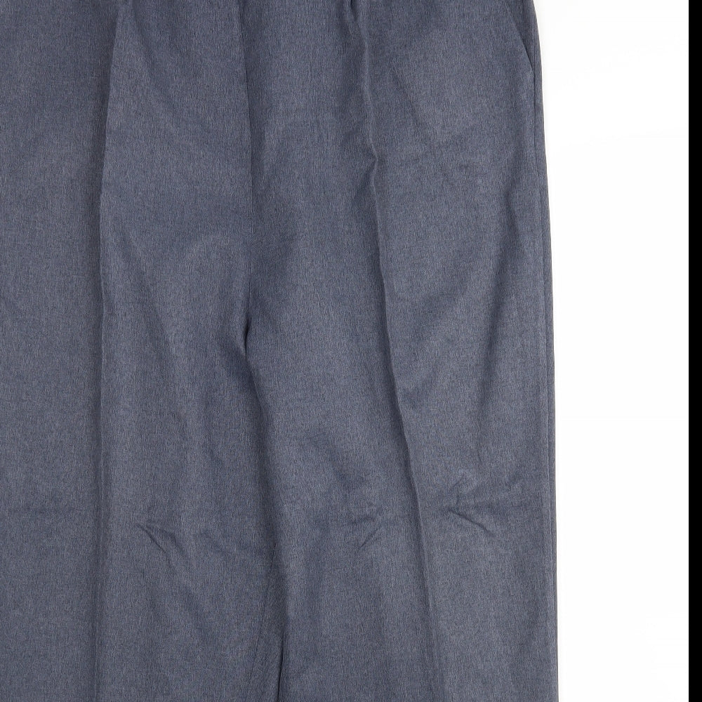 BM Womens Grey  Polyester Trousers  Size 22 L28 in Regular