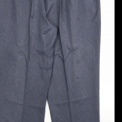 BM Womens Grey  Polyester Trousers  Size 22 L28 in Regular