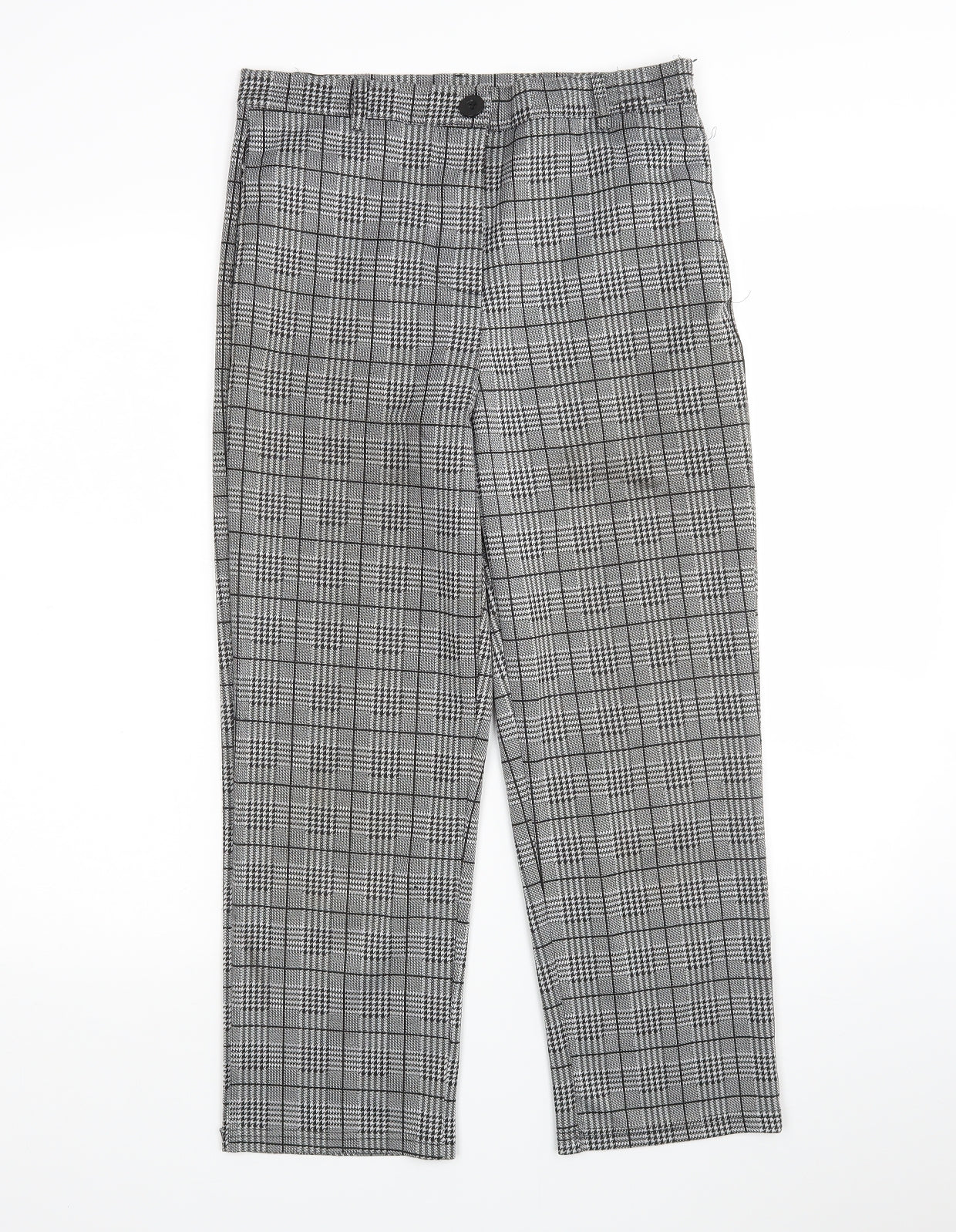 Womens UK Size L Preworn Regular Fit Cropped Multicoloured Trousers