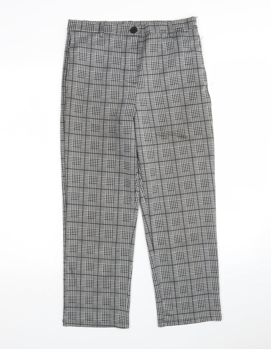 Womens UK Size L Preworn Regular Fit Cropped Multicoloured Trousers