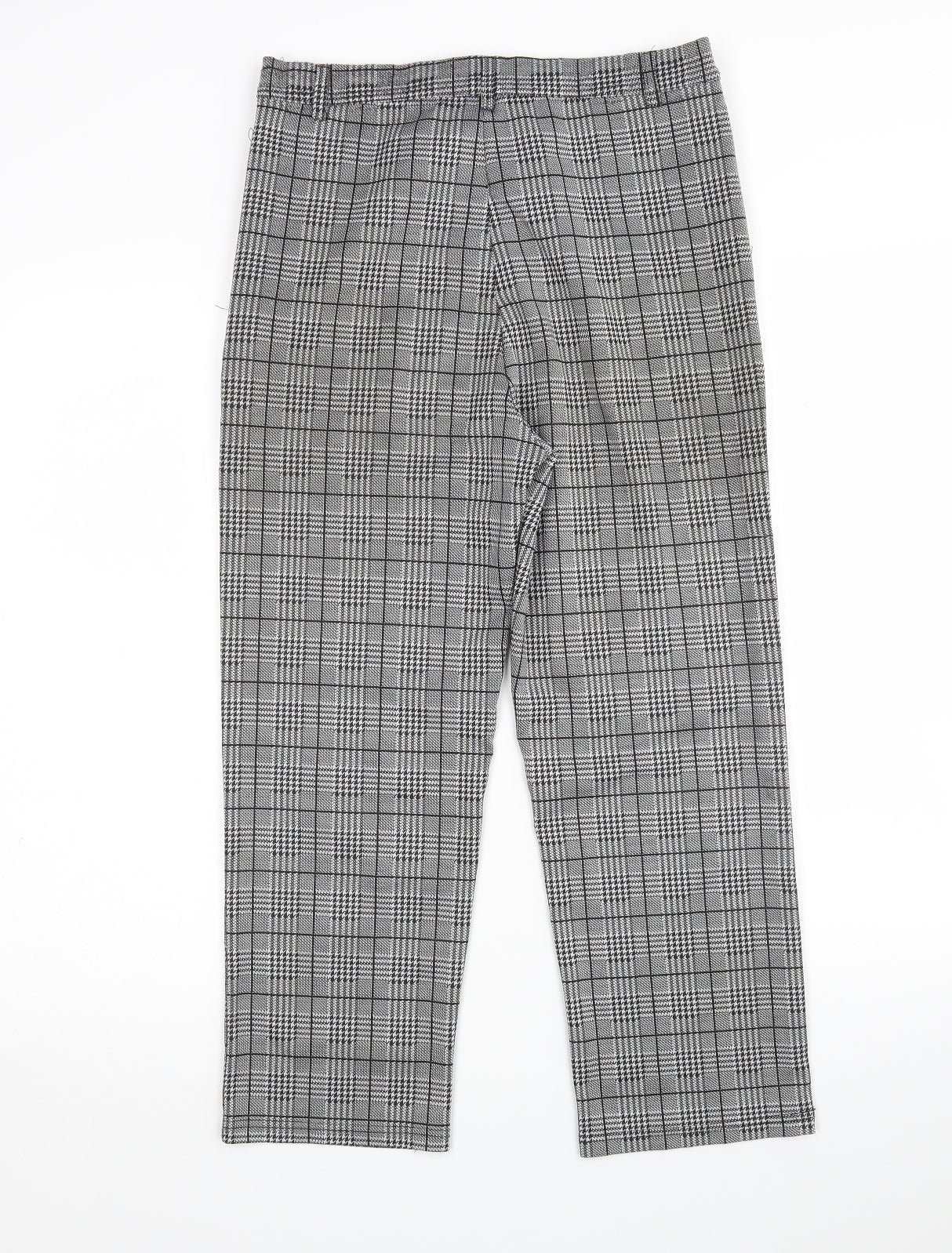 Womens UK Size L Preworn Regular Fit Cropped Multicoloured Trousers