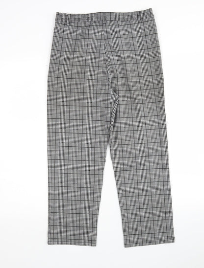 Womens UK Size L Preworn Regular Fit Cropped Multicoloured Trousers