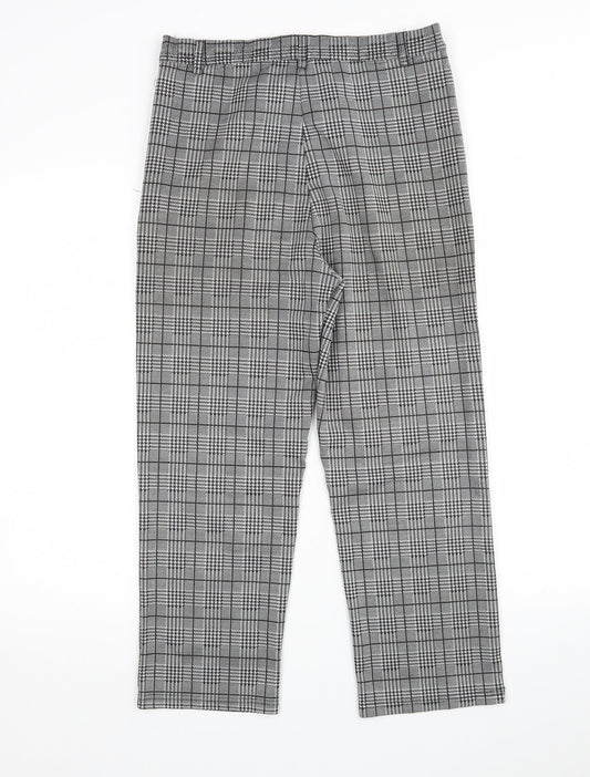 Womens UK Size L Preworn Regular Fit Cropped Multicoloured Trousers