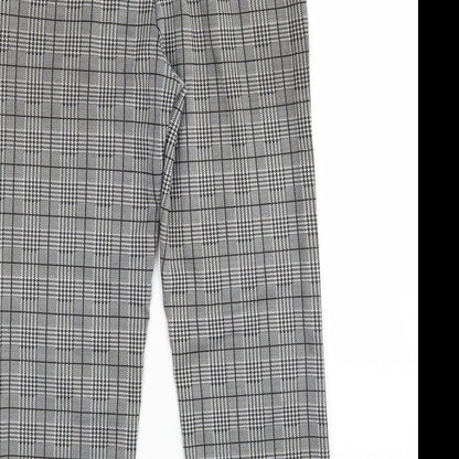Womens UK Size L Preworn Regular Fit Cropped Multicoloured Trousers