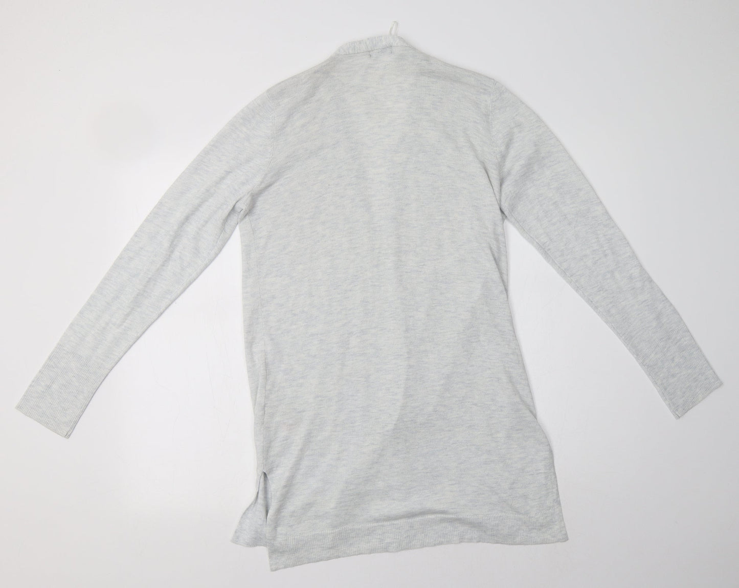 F&F Womens Grey V-Neck  Polyester Cardigan Jumper Size 12