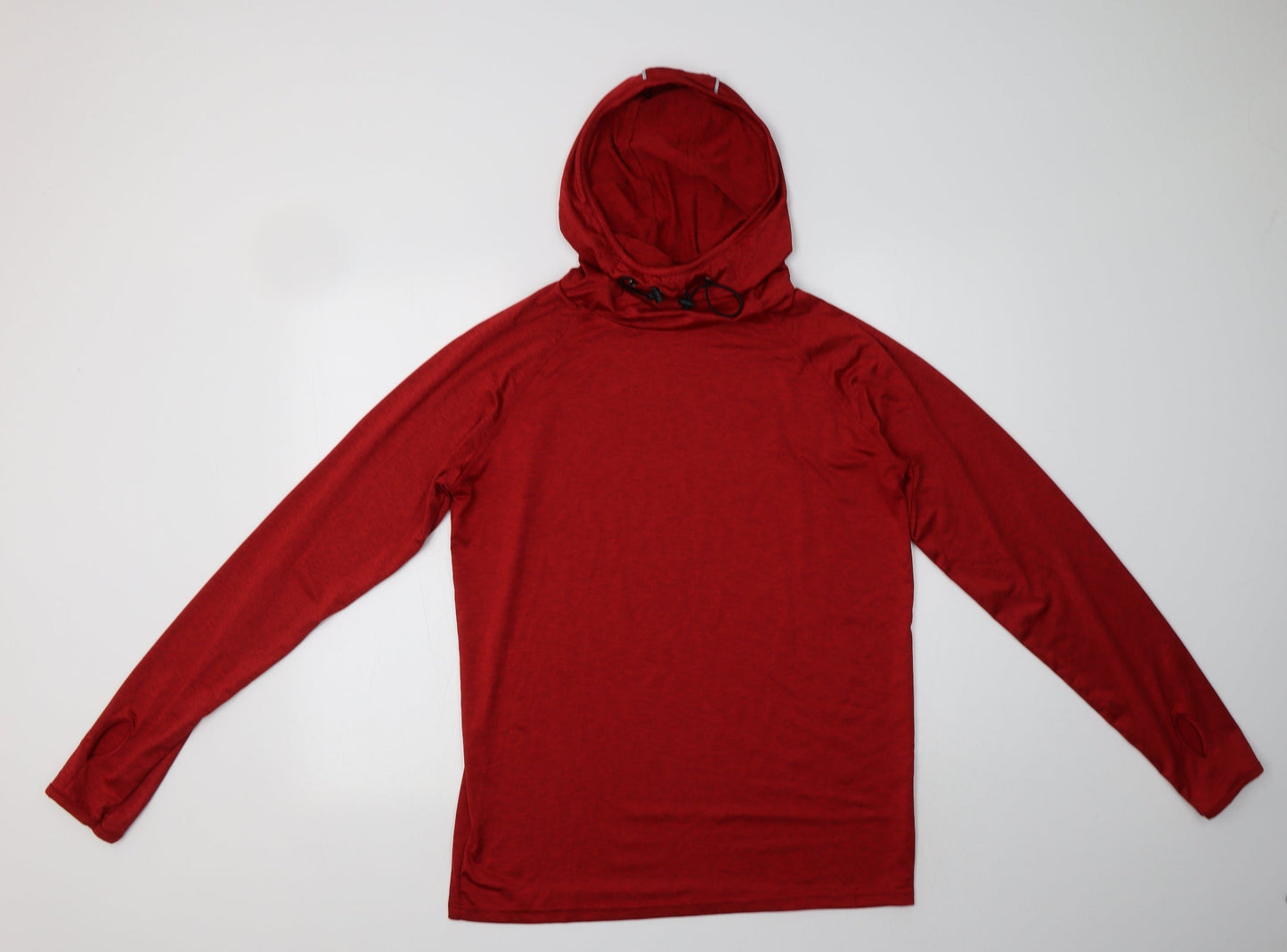 Awdis Womens Red  Polyester Pullover Hoodie Size L