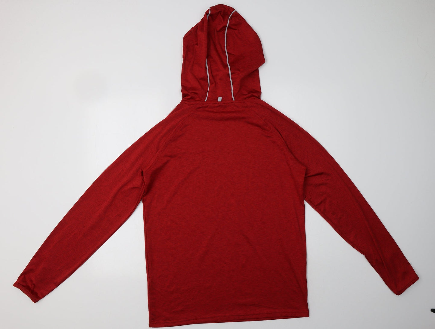 Awdis Womens Red  Polyester Pullover Hoodie Size L