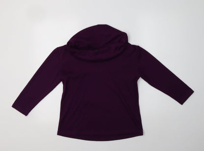 Womens UK Size 12 Classic Purple Pullover Jumper
