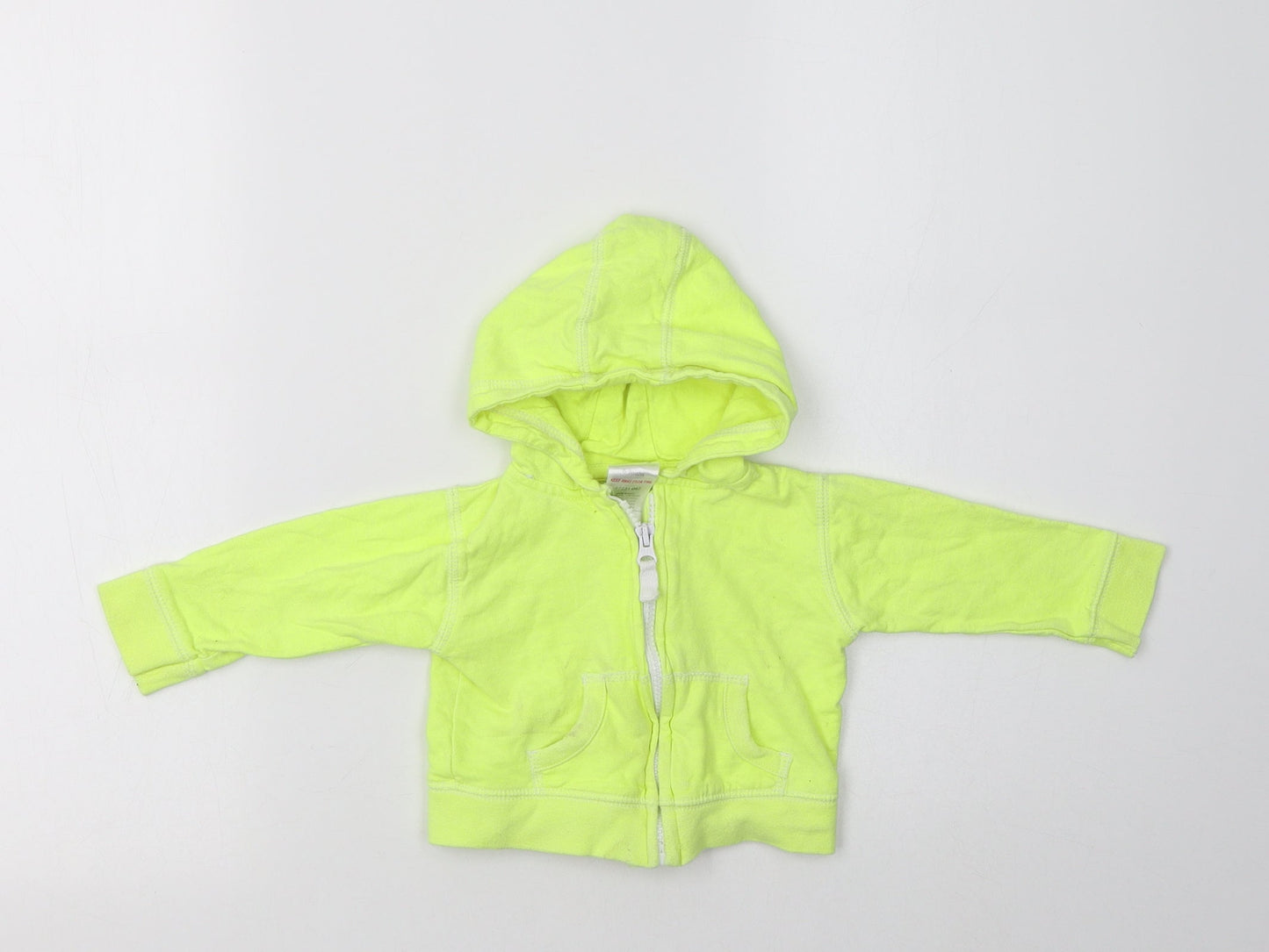 Baby Baby Green  Cotton Full Zip Jumper Size 6-9 Months
