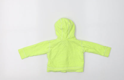 Baby Baby Green  Cotton Full Zip Jumper Size 6-9 Months