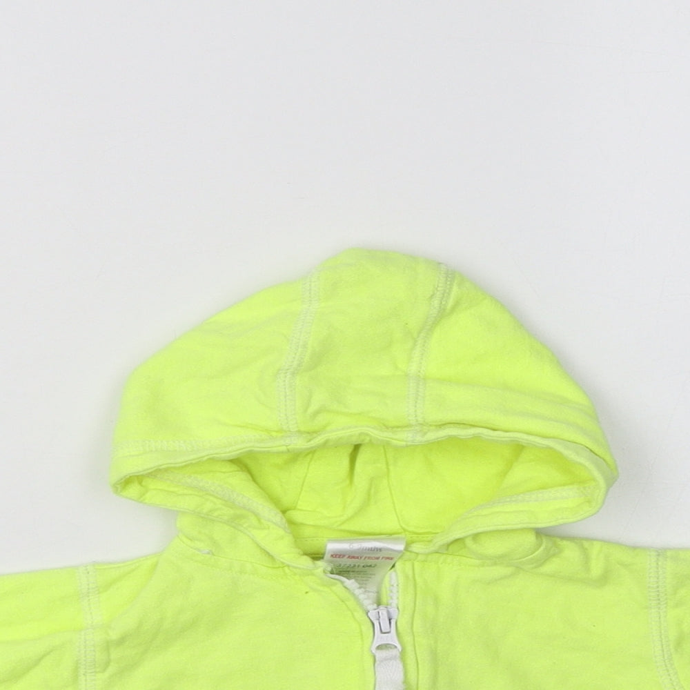 Baby Baby Green  Cotton Full Zip Jumper Size 6-9 Months