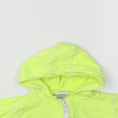 Baby Baby Green  Cotton Full Zip Jumper Size 6-9 Months