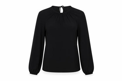 Womens UK Size XS H&M Black Basic Blouse