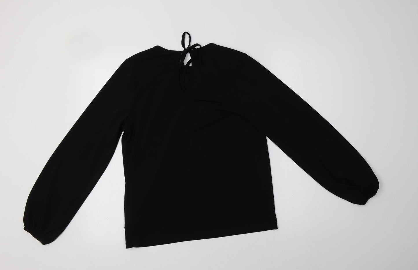 Womens UK Size XS H&M Black Basic Blouse