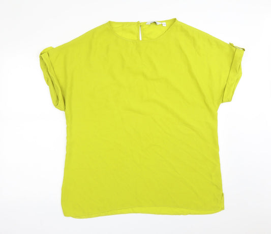Womens UK Size 16 Dorothy Perkins Green Basic T-Shirt