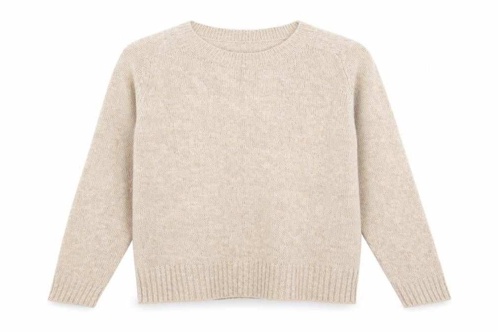 Womens UK Size S H&M Beige Basic T-Shirt