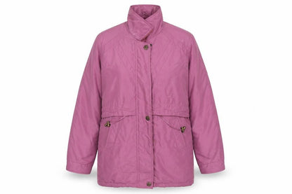 Womens UK Size 10 Essentials Purple Overcoat