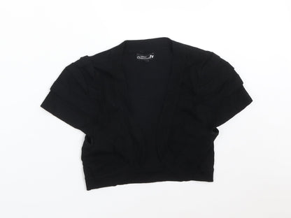 Womens UK Size 12 Papaya Black Cardigan Jumper