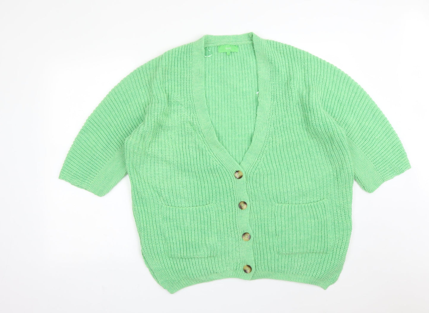 Womens UK Size S NEXT Green Cardigan Jumper