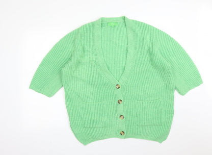 Womens UK Size S NEXT Green Cardigan Jumper