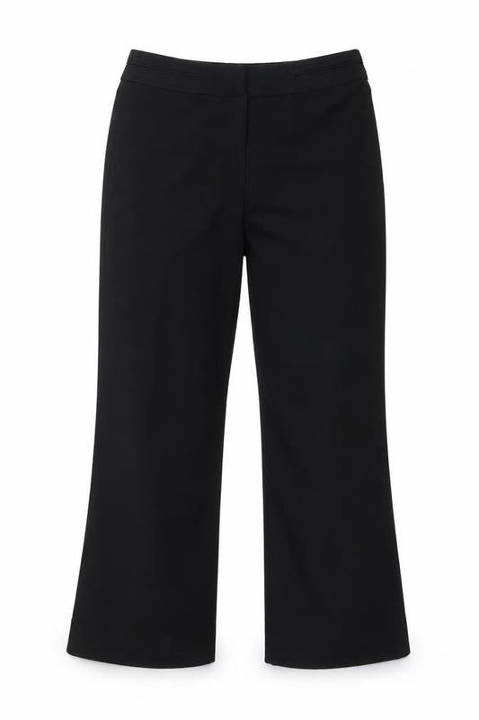 Womens UK Size 12 Debenhams Regular Fit Dress Pants Black Trousers