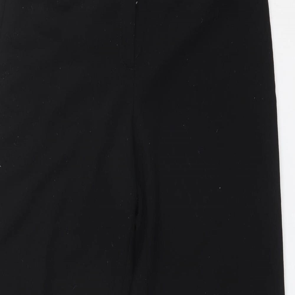 Womens UK Size 12 Debenhams Regular Fit Dress Pants Black Trousers