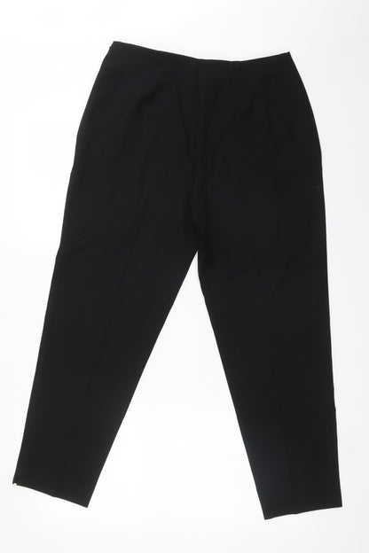 Womens UK Size 14 ST MICHAEL Regular Fit  Black Trousers
